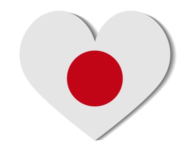 kalp bayrak Japonya
