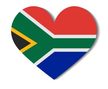 kalp bayrak Güney Afrika
