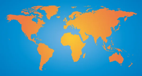 Dünya haritası illüstrasyonu — Stok Vektör