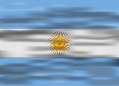 gerçekçi Arjantin bayrağı
