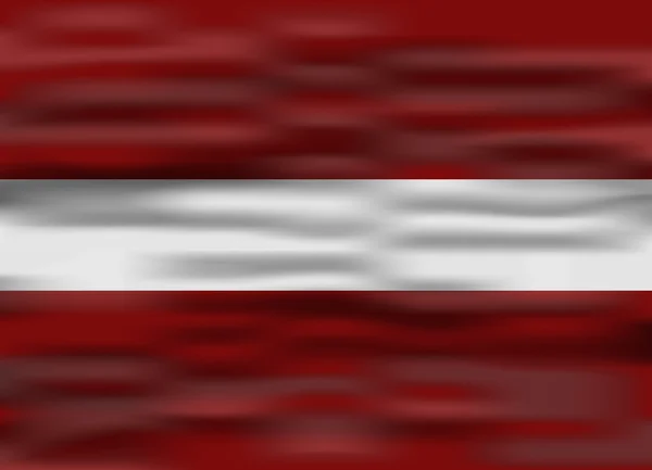 Latvia bandera realista — Vector de stock