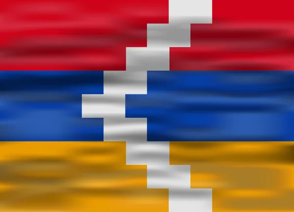 Bandera realista nagorno kara — Vector de stock