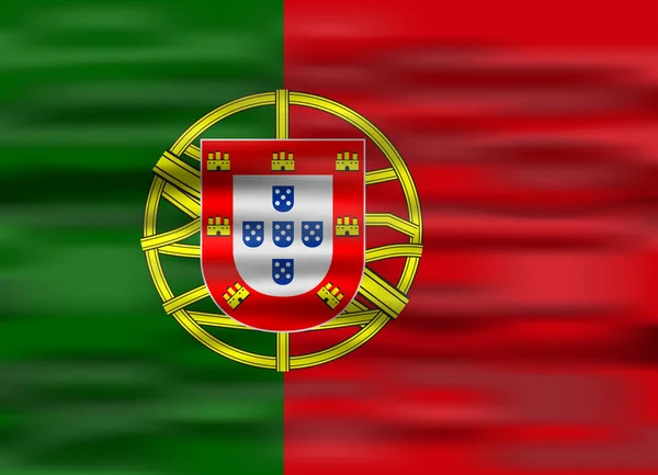 Bandeira realista portugal — Vetor de Stock