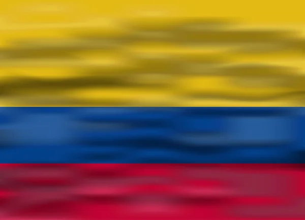 Bandera realista colombia — Vector de stock