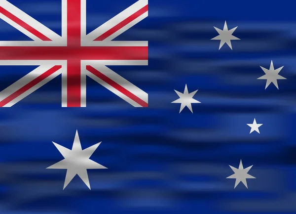 Realistic flag australia — Stock Vector