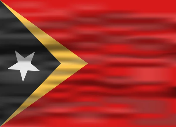 Bandera realista Timor Oriental — Vector de stock