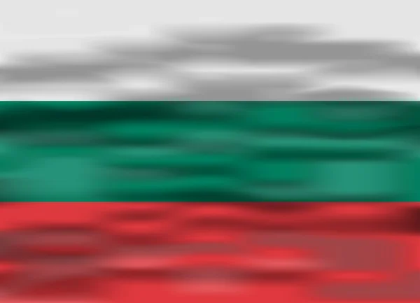 Realistisch vlag van Bulgarije — Stockvector