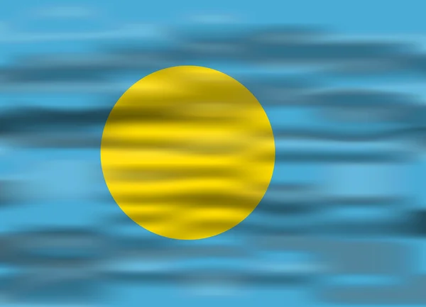 Bandeira realista palau — Vetor de Stock