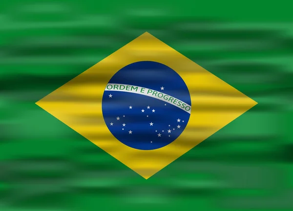 Nationalflagge Brasiliens — Stockvektor