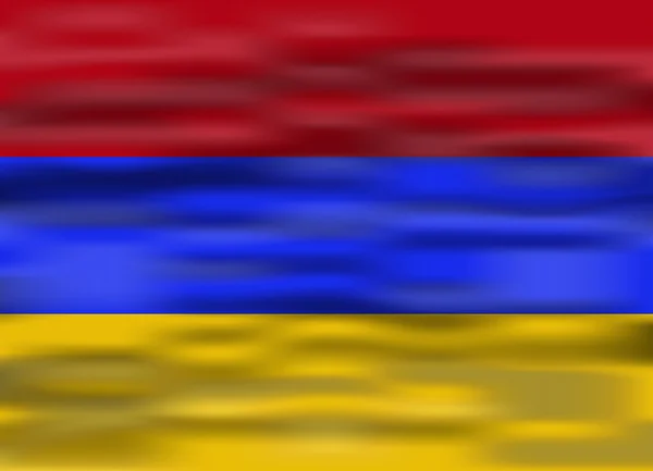 Realistiska flagga Armenien — Stock vektor