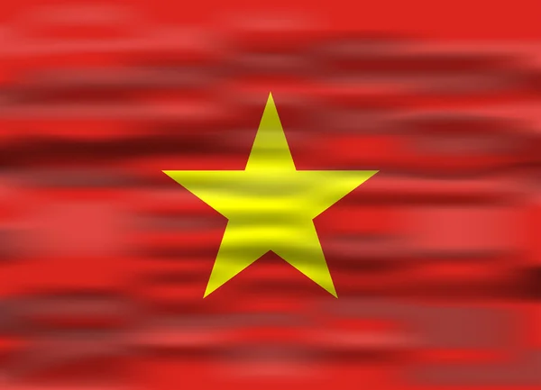 Realistic flag vietnam — Stock Vector