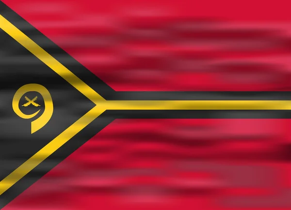 Realistiska flagga vanuatu — Stock vektor