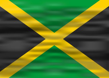 gerçekçi Jamaika bayrak