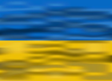 gerçekçi Ukrayna bayrağı