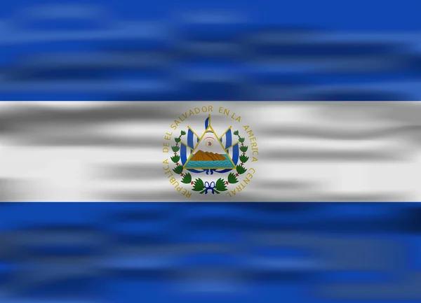 Bandeira realista el salvador —  Vetores de Stock