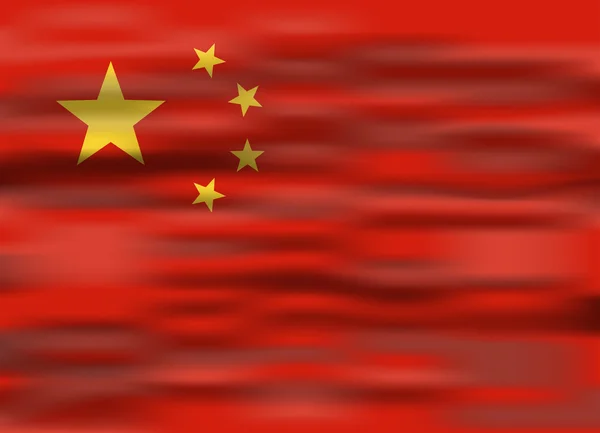 Realistyczne flaga Chin — Wektor stockowy