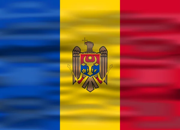 Realistiska flagga Moldavien — Stock vektor