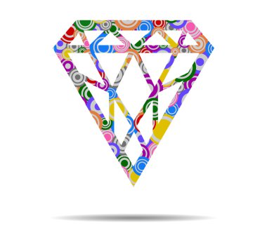 mücevher daireler simge vektör