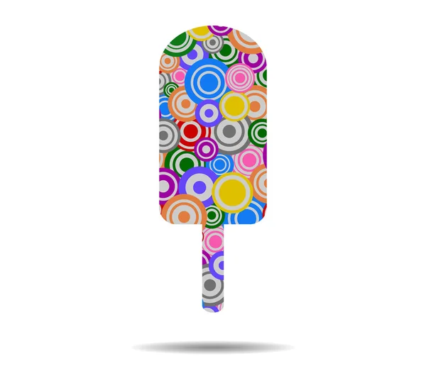 Ice cream circles icon vector — Stock Vector