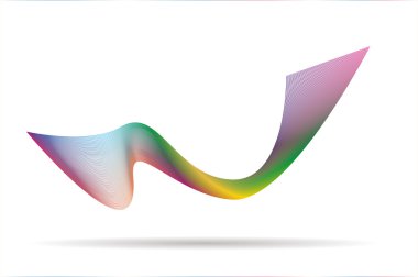 çok renkli soyut dalga arka plan