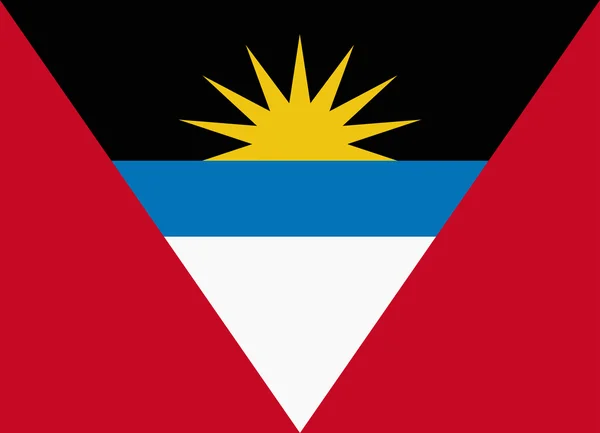 Vlag van Antigua en Barbuda — Stockvector