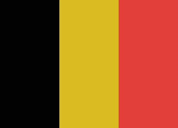 Bendera Belgia - Stok Vektor