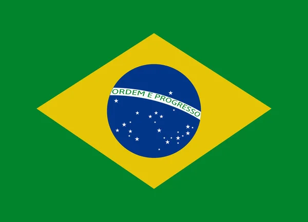 Bandera de Brasil — Archivo Imágenes Vectoriales