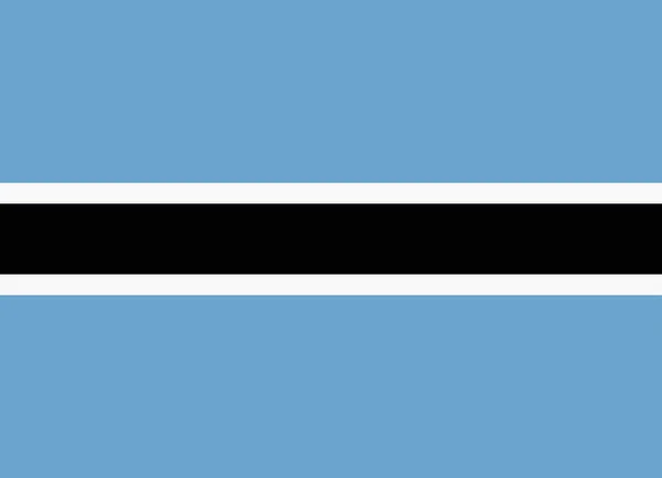 Vlajka Botswany — Stockový vektor