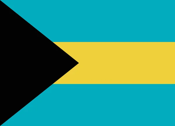 Flag of bahamas — Stock Vector