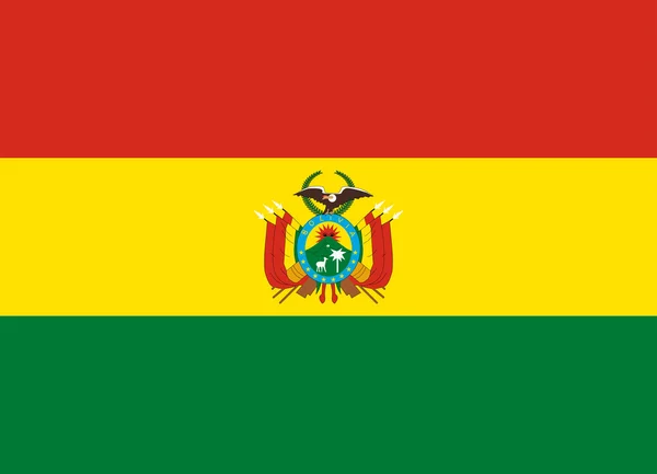 Flagga bolivia — Stock vektor