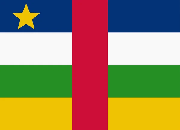 Flagge Zentralafrikas — Stockvektor