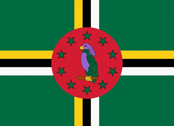 Bandera de dominica — Vector de stock