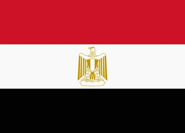Drapeau de l'Egypte — Image vectorielle