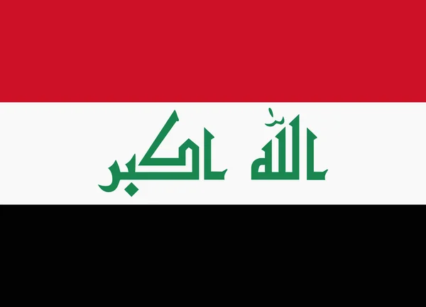 伊拉克国旗 — 图库矢量图片