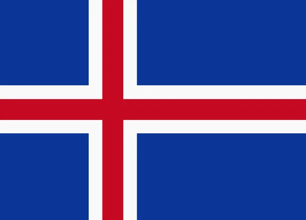 Bandera de Islandia — Archivo Imágenes Vectoriales