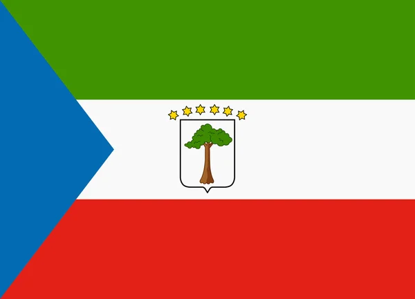 Bandera de Guinea Ecuatorial — Vector de stock