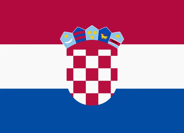 Прапор Хорватії — стоковий вектор
