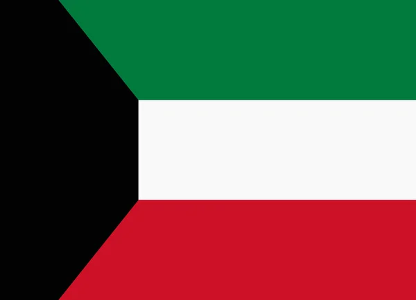 Vlag van Koeweit — Stockvector