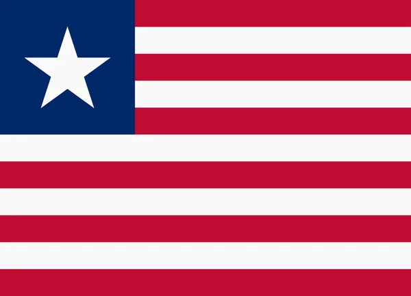 Flag of liberia — Stock Vector