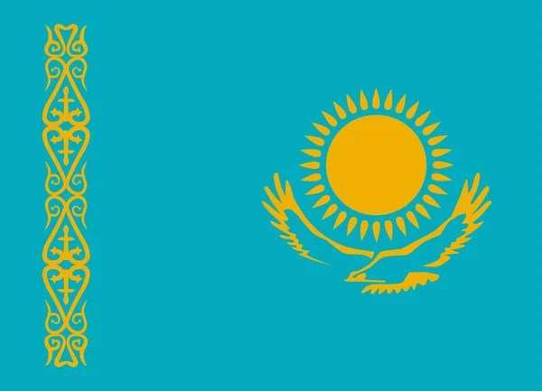 Flag of kazakhstan — Stock Vector