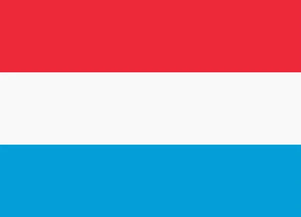Bandiera del Lussemburgo — Vettoriale Stock