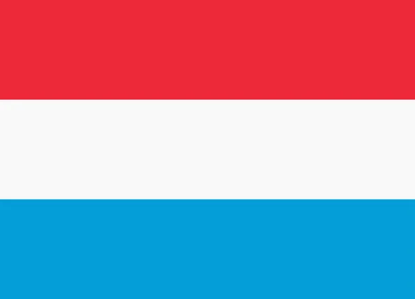 Flagge Luxemburgs — Stockvektor