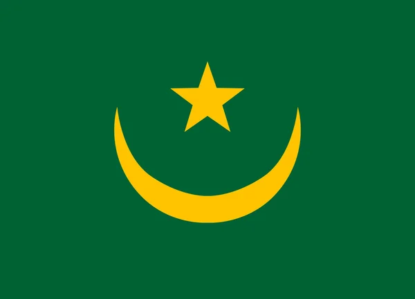 Drapeau de la Mauritanie — Image vectorielle