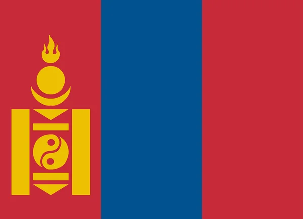 Flag of mongolia — Stock Vector