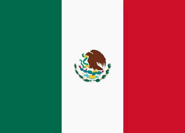 Drapeau du Mexique — Image vectorielle