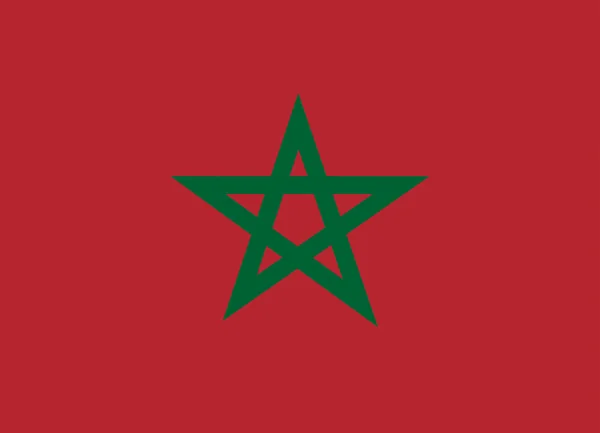 Bandeira de Morocco — Vetor de Stock