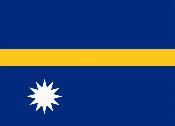 Bandeira de nauru — Vetor de Stock