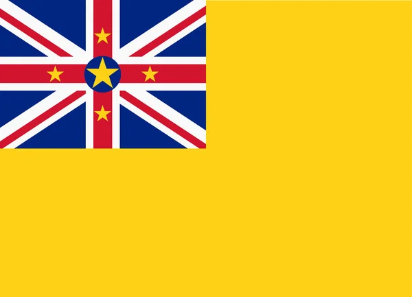 Bandera de niue — Vector de stock