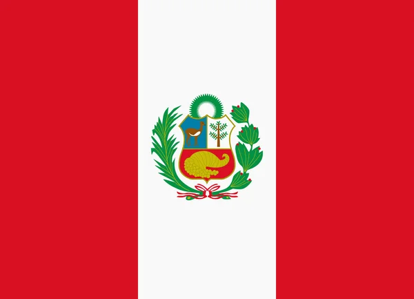 Peru flagga — Stock vektor