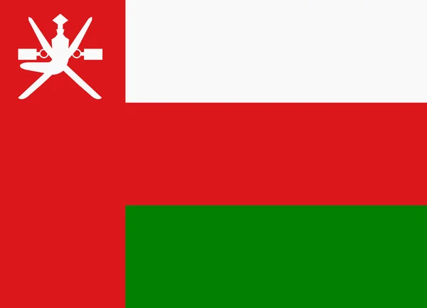 Omans flagga — Stock vektor